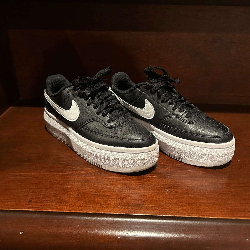 Women’s Nike Court Vision Alta Sneaker- Black